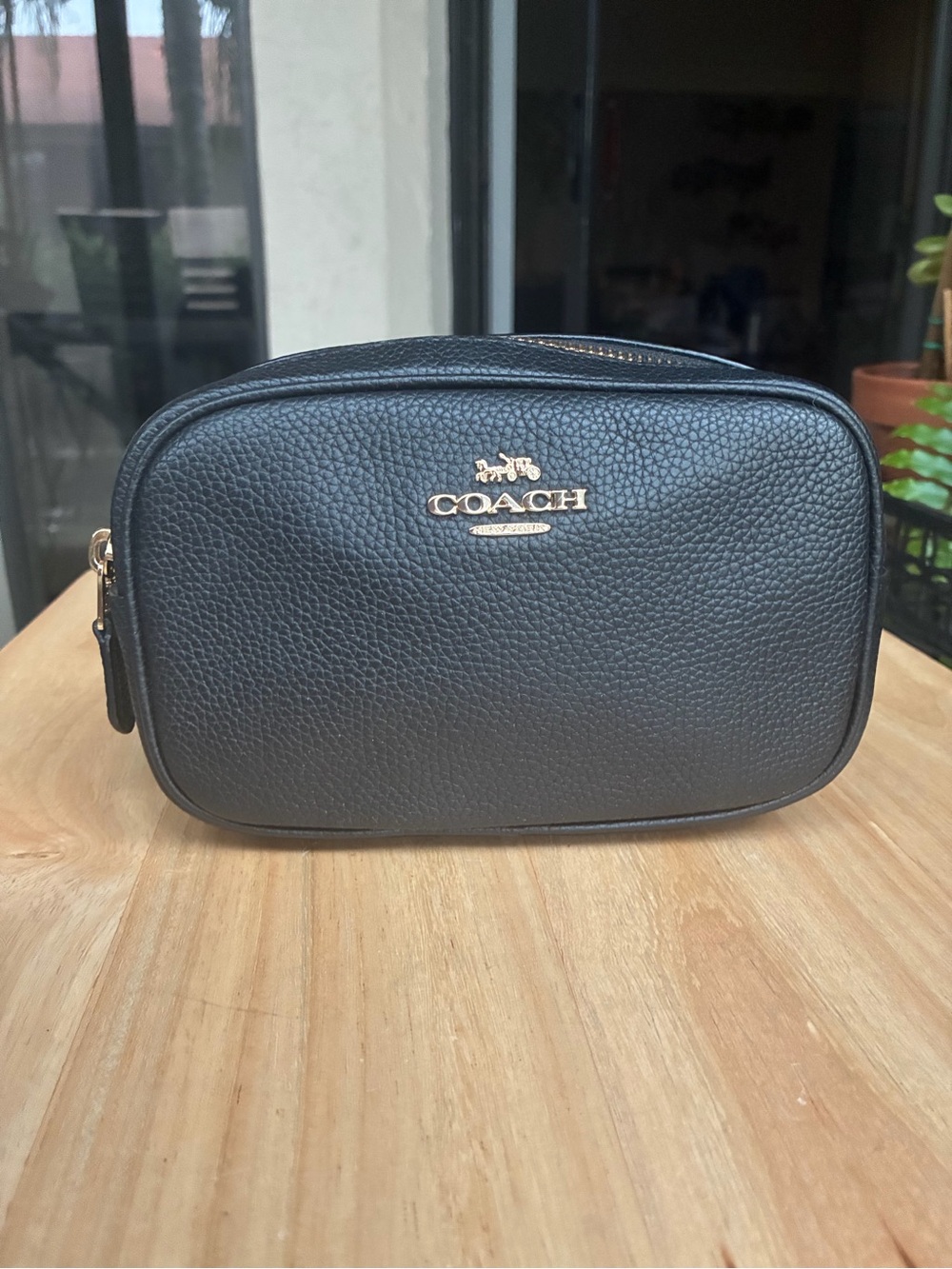 COACH Black Pebble Leather Convertible Belt Bag & Crossbody (39938) EUC - Picture 8 of 9